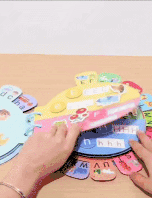 Customer using the Alphabet Busy Book — video review 1