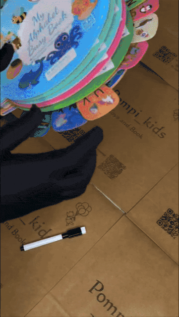 Customer using the Alphabet Busy Book — video review 5