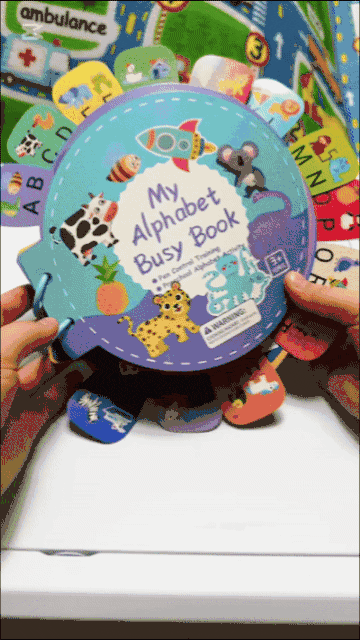 Customer using the Alphabet Busy Book — video review 3